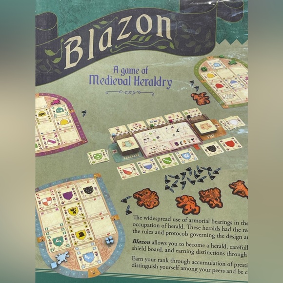 Blazon Board Game - A Game of Medieval Heraldry by Mattel - Picture 7 of 8